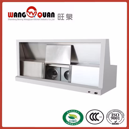 Customized Commercial Restaurant Kitchen Wall Mount Stainless Steel Smoke Range/Exhaust Hood