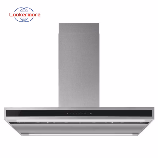 T Shape Soft Touch Control Hoodmodern Novel Design Stainless Steel Range Hood