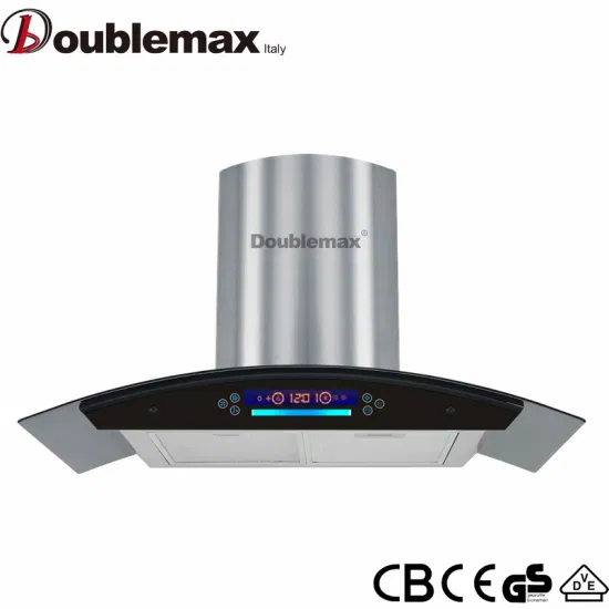 Cappa da cucina Doublemax popolare piramide nera