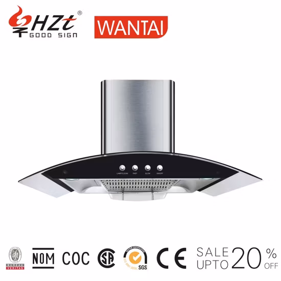 Cappa da cucina Downdraft per cappa per camini senza condotto autopulente