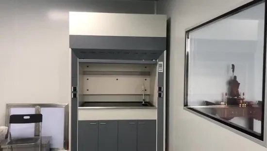Cappa aspirante antideflagrante resistente agli acidi e agli alcali per laboratorio chimico con resistente al calore